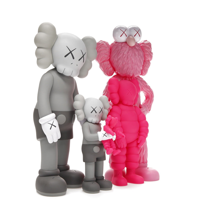 KAWS Family Vinylfiguren Grau/Pink