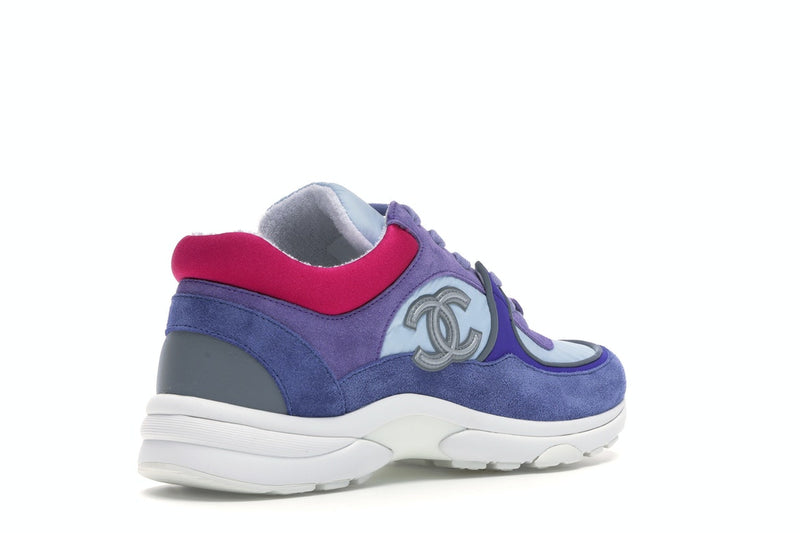 Baskets basses Chanel CC Bleu Ivoire