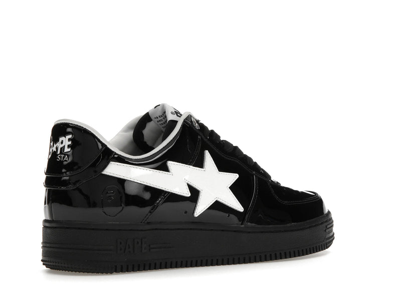 A Bathing Ape Bape Sta #2 Schwarzes Patent 