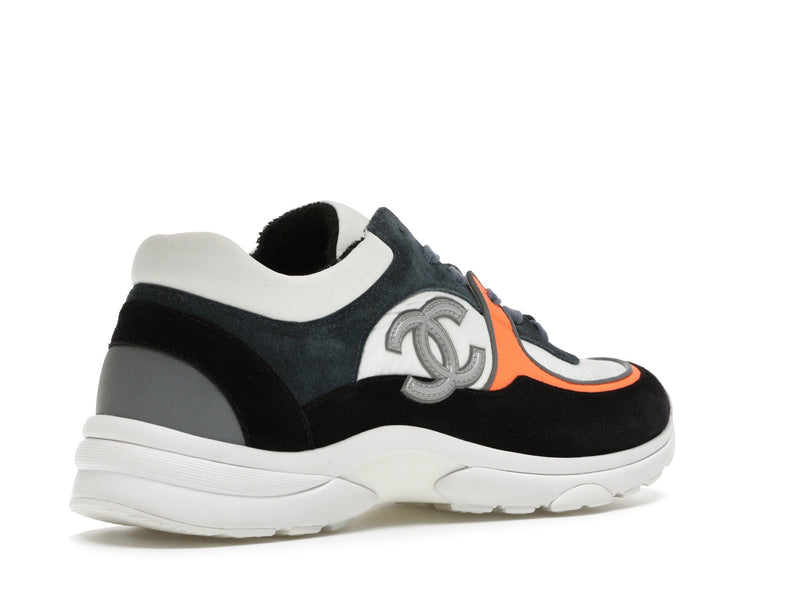Baskets basses Chanel CC Blanc Bleu Marine