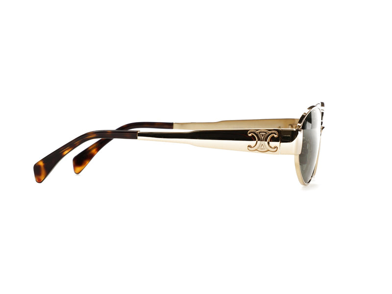 Lunettes de soleil Céline Triomphe Metal 01 Or/Vert 