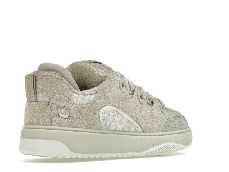 Dior B9S Skater ERL Daim Crème avec Jacquard Dior Oblique Blanc et Crème