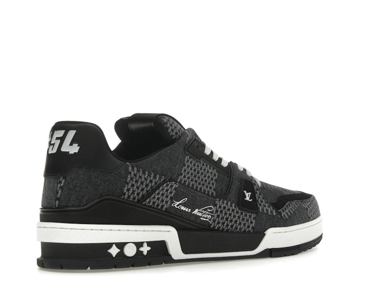 Louis Vuitton LV Trainer Noir Damier 3D Denim