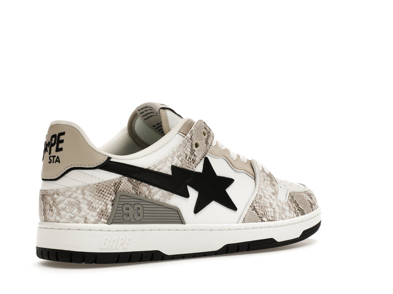A Bathing Ape Sk8 Sta #1 Beige Schlangenhaut 