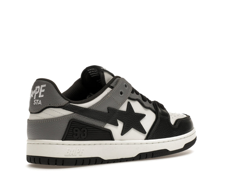 A Bathing Ape Sk8 Sta #5 Schwarz Weiß Grau