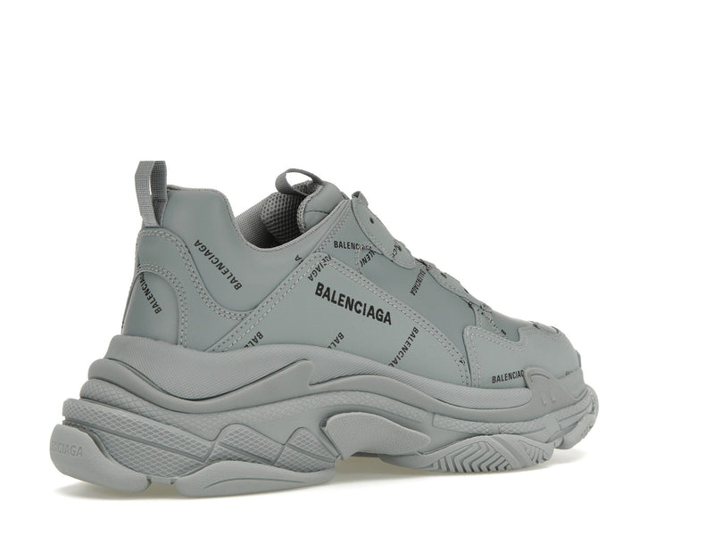 Balenciaga Triple S AllOver Logo Gris Noir