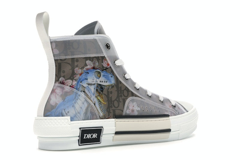 Dior B23 High Canvas Sorayama Dinosaure Marron
