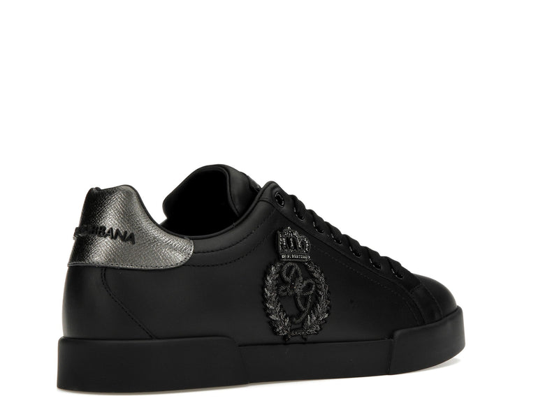 Dolce &amp; Gabbana Portofino Crown Patch Noir