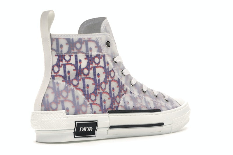 Dior B23 High Top Rouge Bleu Oblique