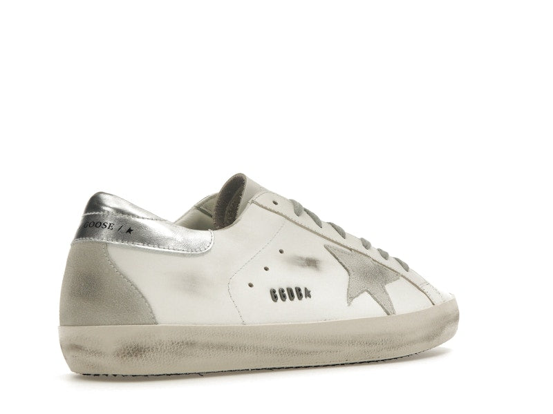 Golden Goose Super-Star Blanc Argent 
