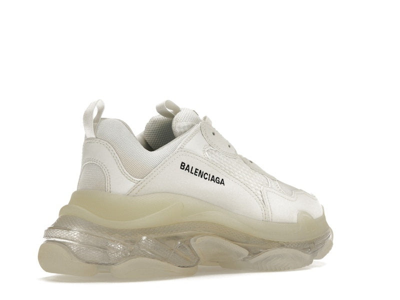Balenciaga Triple S à semelle transparente blanche