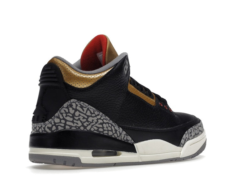 Jordan 3 Retro Noir Ciment Or