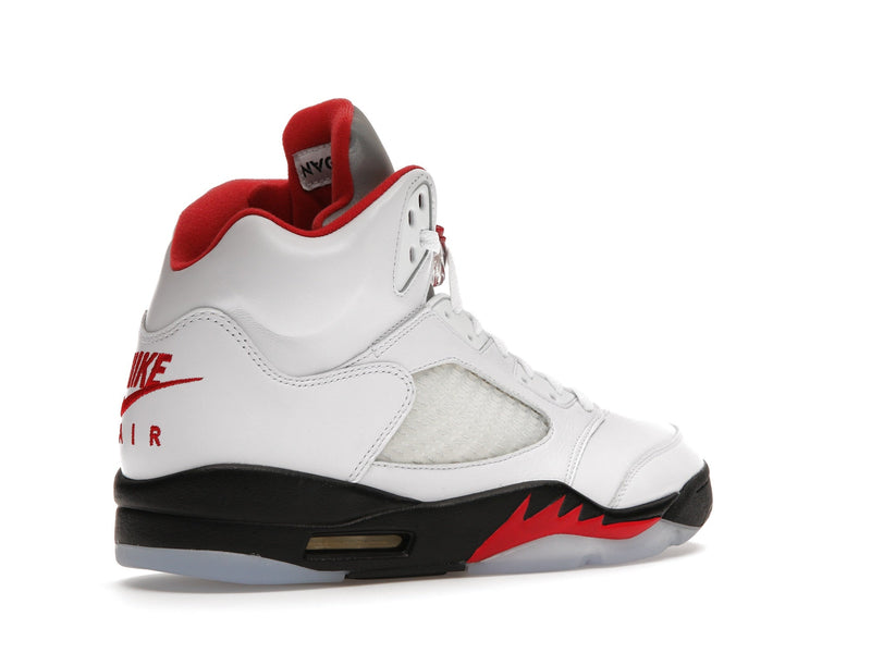 Jordan 5 Retro Fire Red Languette Argentée (2020)