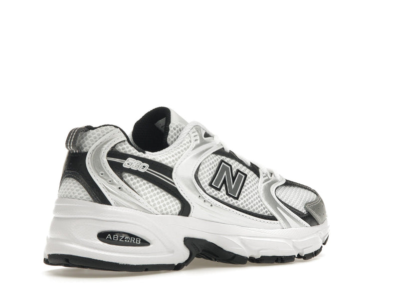 New Balance 530 Blanc Argent Métallisé Noir