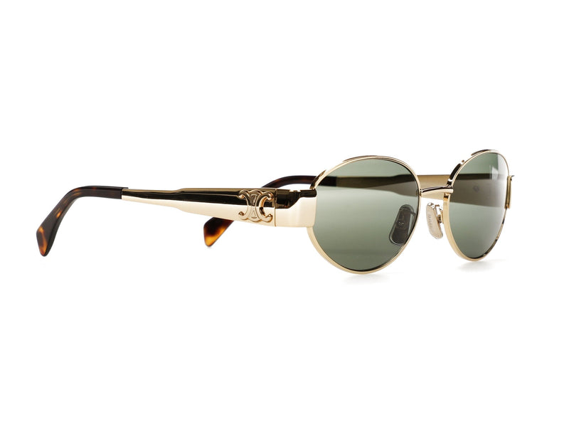 Lunettes de soleil Céline Triomphe Metal 01 Or/Vert 
