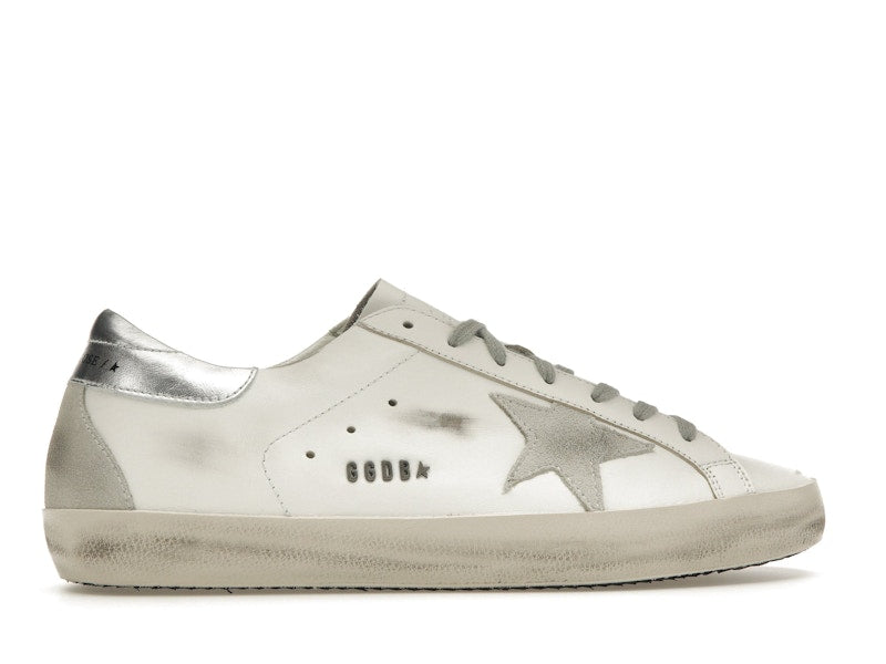 Golden Goose Super-Star Blanc Argent 