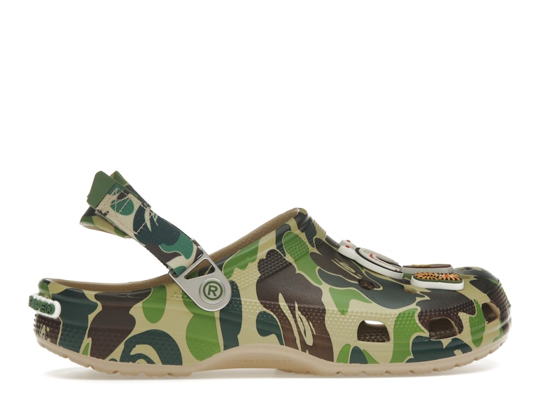 Crocs Classic Clog A Bathing Ape ABC Camo Vert