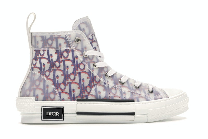 Dior B23 High Top Rouge Bleu Oblique