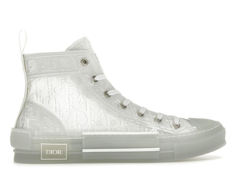 Dior B23 High Top Blanc Oblique en relief