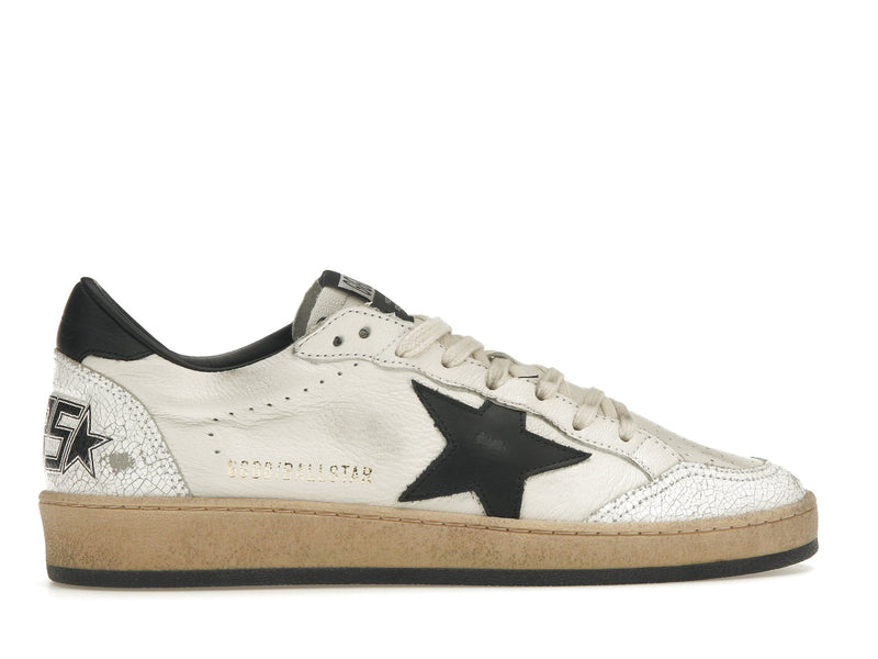 Golden Goose Ball-Star Low Blanc Nappa Noir Star 
