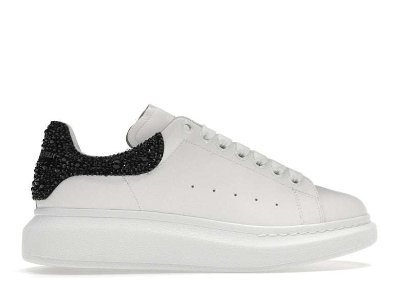 Alexander McQueen Übergroße weiße schwarze Kristalle