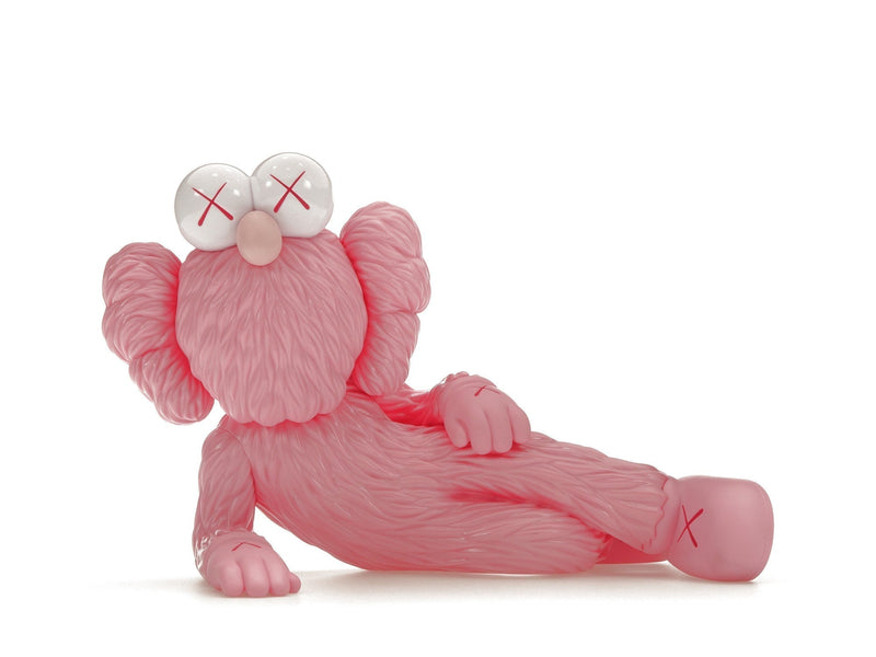 Figurine en vinyle KAWS TIME OFF rose
