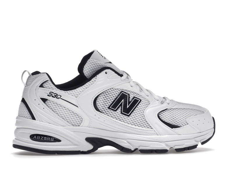 Détails de la New Balance 530 Blanc Noir