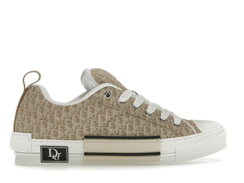 Baskets basses Dior B23 Skater beiges en jacquard Dior Oblique