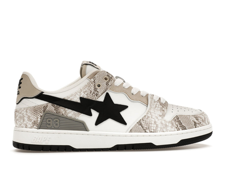 A Bathing Ape Sk8 Sta #1 Beige Schlangenhaut 