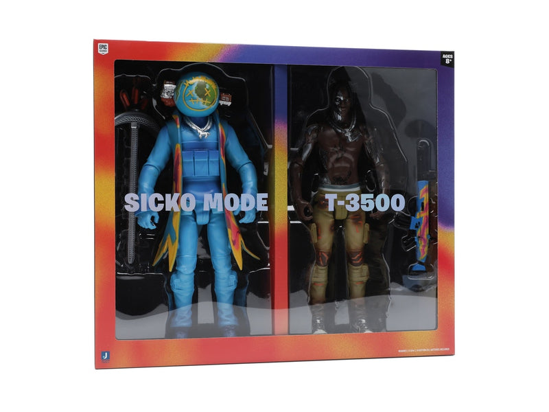 Ensemble de deux figurines Travis Scott Cactus Jack Fortnite 12 pouces 