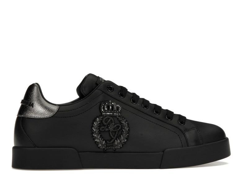 Dolce &amp; Gabbana Portofino Crown Patch Noir