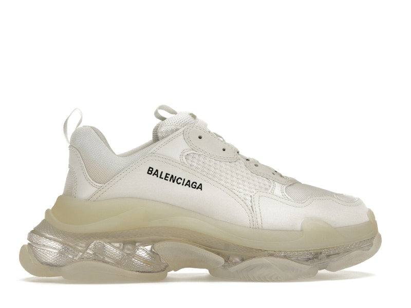 Balenciaga Triple S à semelle transparente blanche