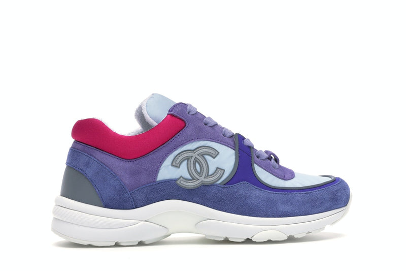 Baskets basses Chanel CC Bleu Ivoire