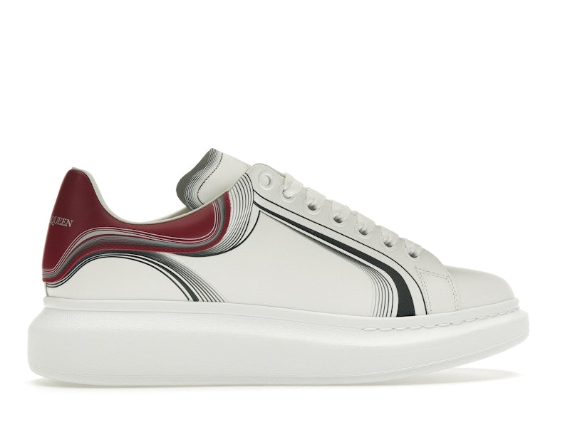 Alexander McQueen Grenat Blanc Oversize