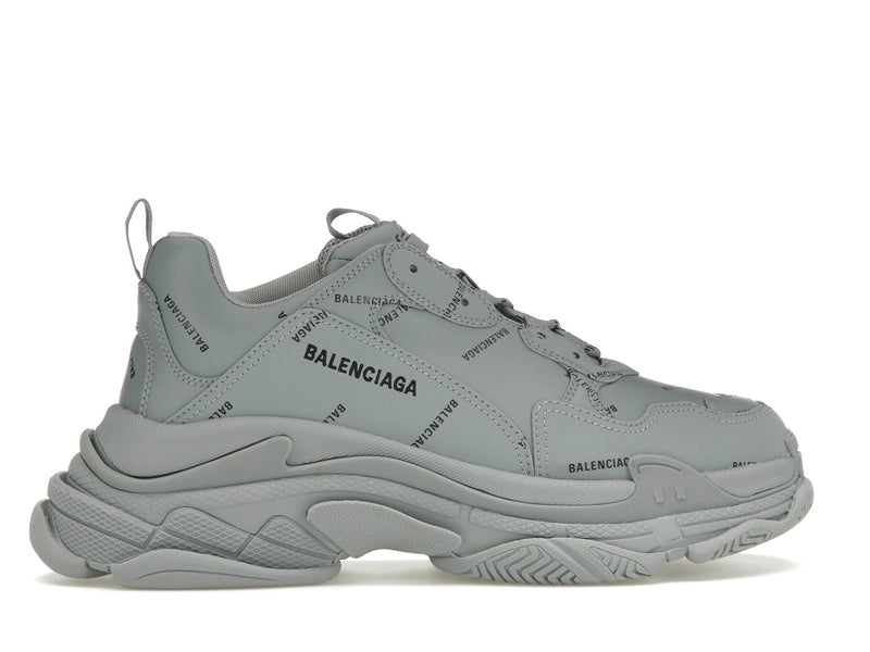 Balenciaga Triple S AllOver Logo Gris Noir