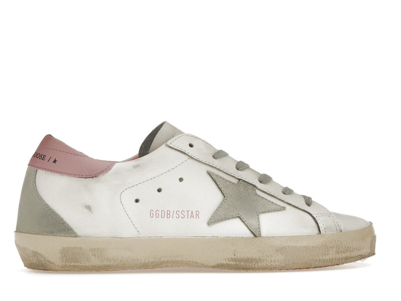 Golden Goose Super-Star Blanc Rose Clair (Femme) 