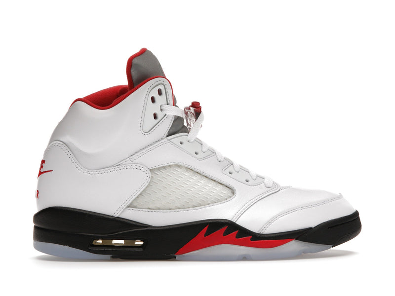 Jordan 5 Retro Fire Red Languette Argentée (2020)