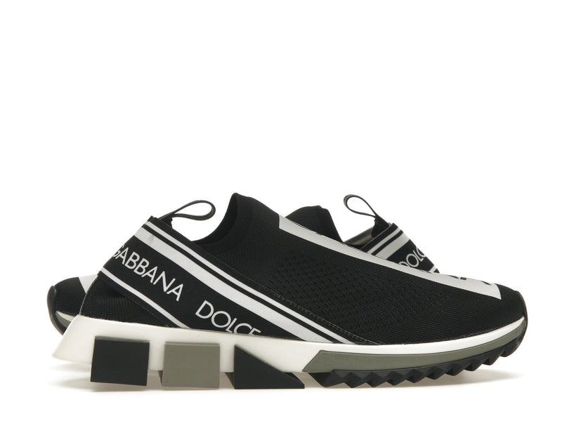 Dolce &amp; Gabbana Sorrento Logo Slip On Noir Gris Blanc