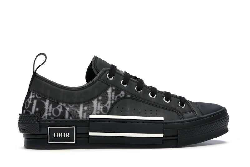 Dior B23 Low Top Canvas Oblique Noir