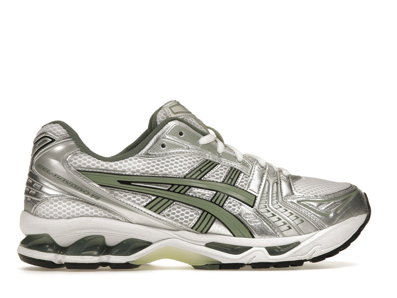 ASICS Gel-Kayano 14 Weiß Reines Silber Schiefergrau Salbei