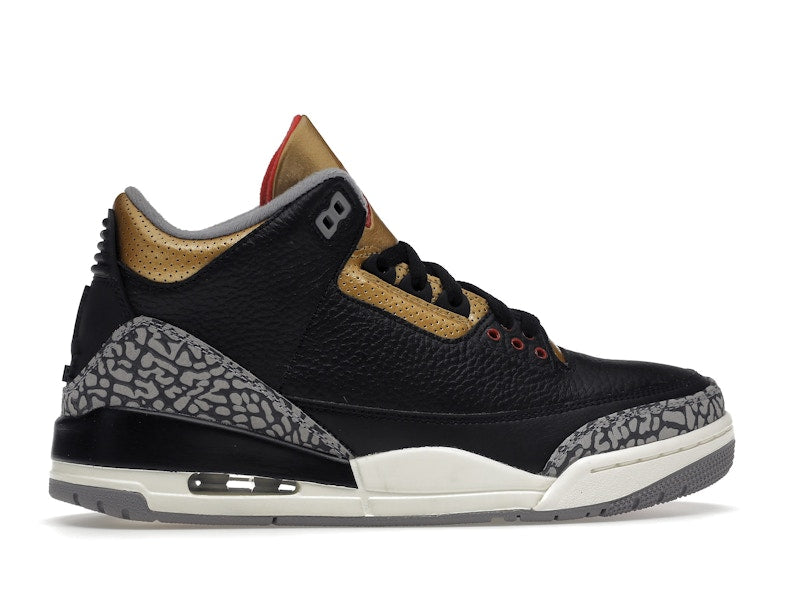 Jordan 3 Retro Noir Ciment Or
