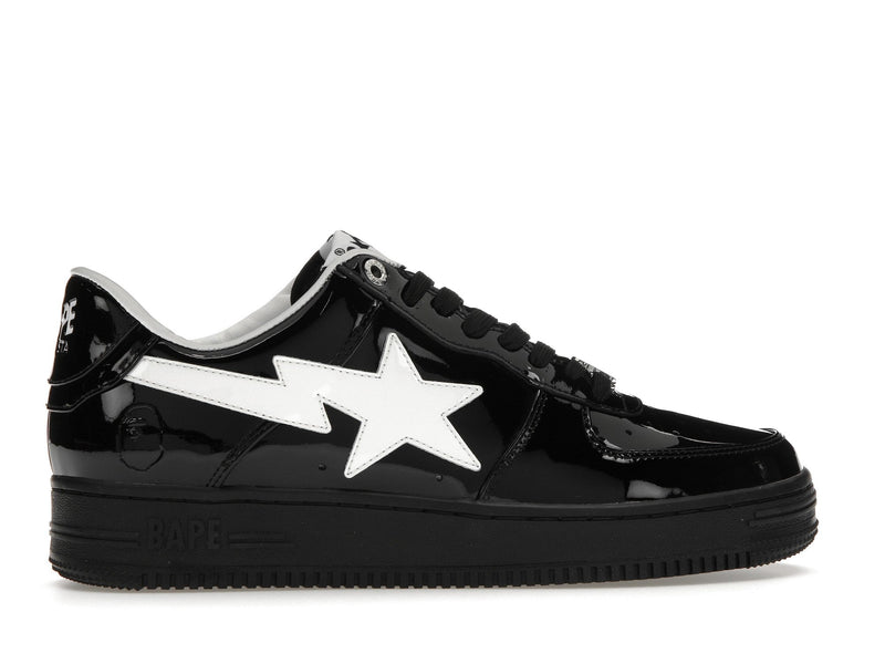 A Bathing Ape Bape Sta #2 Schwarzes Patent 