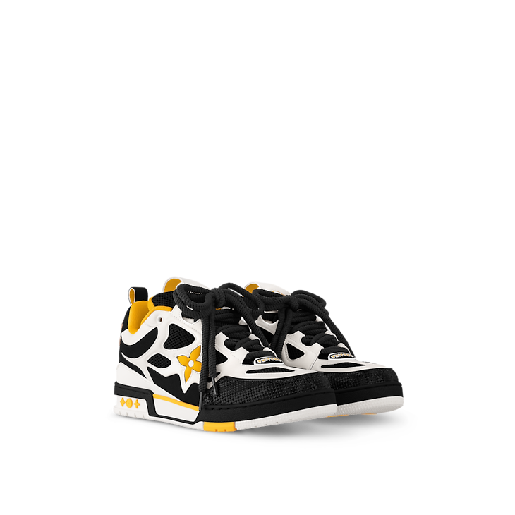 Baskets Louis Vuitton LV Skate Jaune Noir Blanc 57th Street NYC