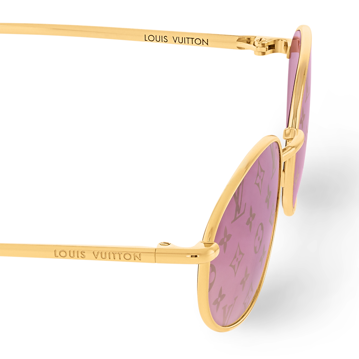 Louis Vuitton LV Sonnenbrille Helles Oval