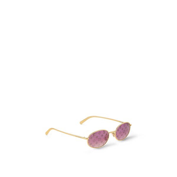 Lunettes de soleil ovales brillantes Louis Vuitton LV