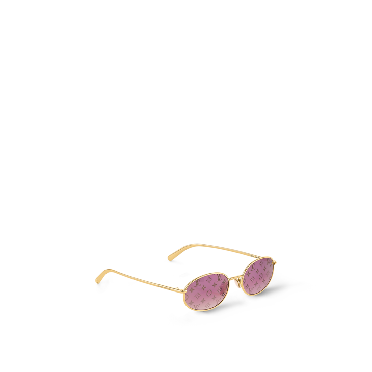 Louis Vuitton LV Sonnenbrille Helles Oval