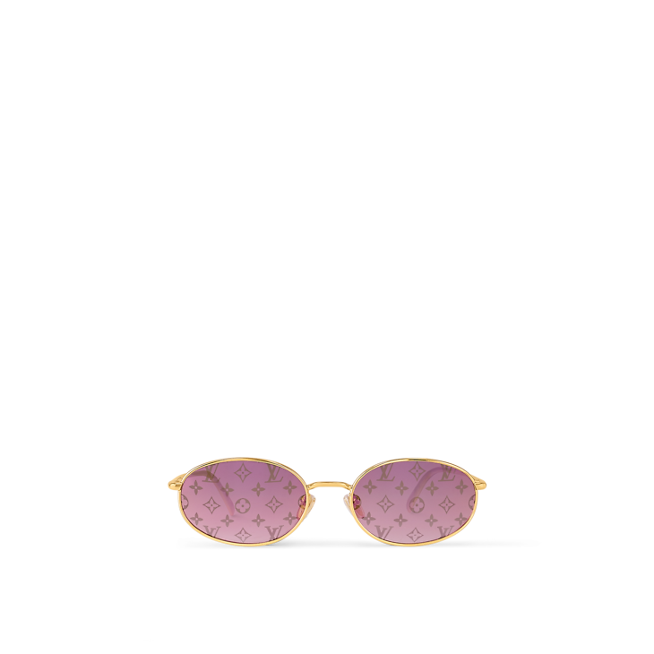 Louis Vuitton LV Sonnenbrille Helles Oval