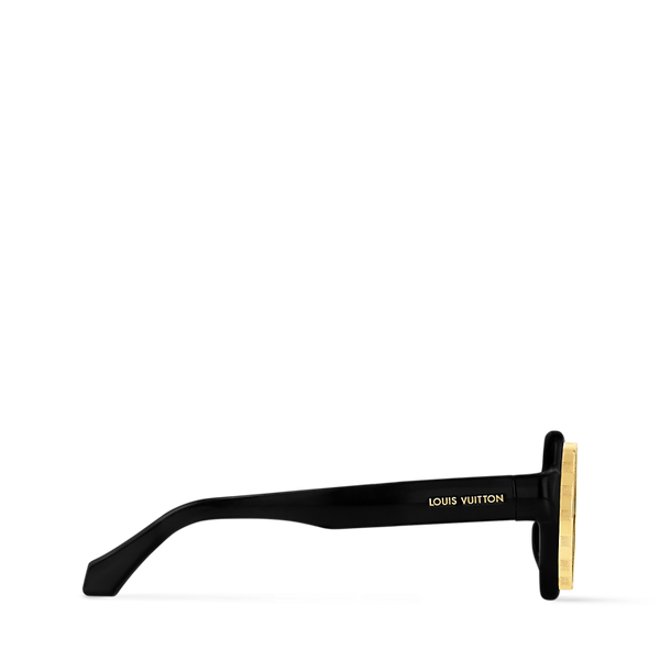 Louis Vuitton LV Super Vision Runde Sonnenbrille Schwarz (Z2598U) 