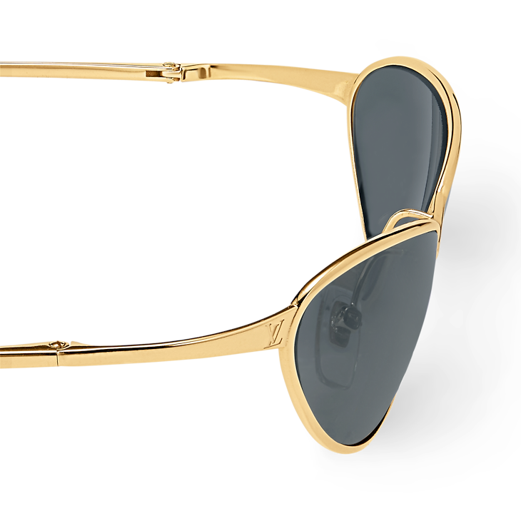 Lunettes de soleil Louis Vuitton LV Wire Or Noir