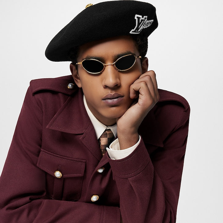 Lunettes de soleil Louis Vuitton LV Wire Or Noir